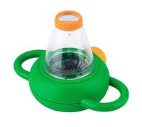 Observateur d'insectes avec loupe en verre pour l'école, boîte d'observation végétalienne, exploration sûre de l'outil robuste pour les petits explorateurs, idéal pour les cours de plein air (vert