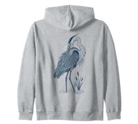 Observateur d'oiseaux du héron Bleu Sweat à Capuche