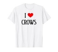 Observateur d'oiseaux I Love Crows I Heart Crows T-Shirt