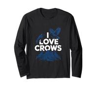 Observateur d'oiseaux I Love Crows Manche Longue