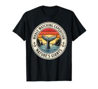 Observation Baleines Vintage Océan Orque T-Shirt