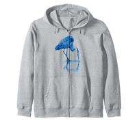 Observation des Oiseaux du héron Bleu Sweat à Capuche