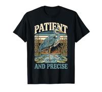 Observation des Oiseaux Patients et précis du héron T-Shirt