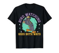 Observation des Oiseaux va dans Les Deux Sens Théorie de la Conspiration des Oiseaux T-Shirt Graphique avec Valeur, Homme, Noir, S