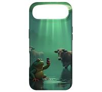 Observation d'OVNI Grenouille - Enlèvement de Vache Extraterrestre Coque pour iPhone Air