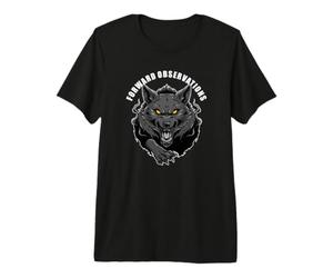 Observations avancées. Loup Sauvage. Canis Lupus T-Shirt Haut de Gamme