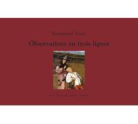 Observations en trois lignes