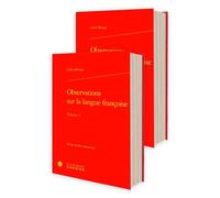 Observations sur la langue françoise - Gilles Ménage - Classiques Garnier - relié - Essai