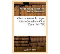 Observations Sur Le Rapport Fait Au Conseil Des Cinq-Cents