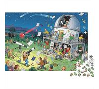 Observatoire du Club d'Astronomie Amateur Puzzle en Bois Imperméable DIY Puzzles De 1000 Pièces pour Adultes Coloré Jeux Éducatifs