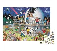 Observatoire du Club d'Astronomie Amateur Puzzle en Bois Imperméable Puzzles De 1000 Pièces pour Adultes Cadeaux Coloré De Décoration pour La Maison