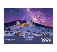 Observatoire Hawaïen Mauna Kea Nuit étoilée Puzzle en Bois Imperméable Puzzles De 1000 Pièces pour Adultes Cadeaux Coloré De Décoration pour La Maison