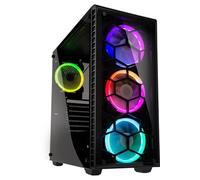Observatory RGB - Tour - ATX étendu - panneau latéral fenêtré (verre trempé) - pas d'alimentation (ATX) - noir - USB/Audio