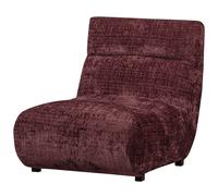 OBSERVE - Fauteuil lounge en tissu rouge Rouge