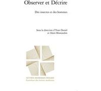 Observer et Décrire Philippe Antoine (Collection dirigée par), Llewellyn Brown (Collection dirigée par), Collectif (Auteur), Yvan Daniel (Editeur du volume), Jean-Yves Laurichesse (Collection dirigée 