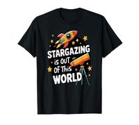 Observer Les étoiles et s’émerveiller du Ciel Nocturne T-Shirt Graphique avec Valeur