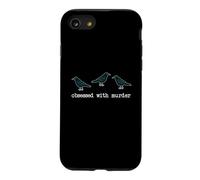 Obsessed with Murder Group of Crows Ravens Coque pour iPhone SE (2020) / 7/8