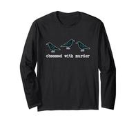 Obsessed with Murder Group of Crows Ravens Manche Longue