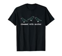 Obsessed with Murder Group of Crows Ravens T-Shirt Graphique avec Valeur