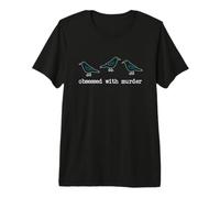 Obsessed with Murder Group of Crows Ravens T-Shirt Haut de Gamme