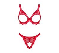 Obsessive Bergamore 2-pcs Set Rouge M/L