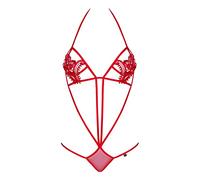 Obsessive Luiza - body à bretelles tulipe - rouge (S/M)