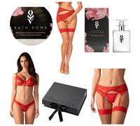 Obsessive - Coffret lingerie 6 pièces - rouge