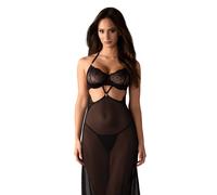 Obsessive Iliosa Chemise & Culotte Noir L/XL