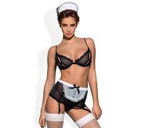 Obsessive Maidme Costume Sexy Ensemble 5 Pièces XL