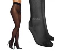 Obsessive - Norless Sexy Collant Ouvert - Noir