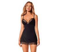 Obsessive - Set lingerie Bella Rou - Robe et string - Noir M/L