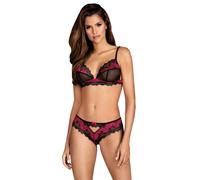 Obsessive Tulia - ensemble lingerie dentelle (noir-rose)