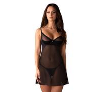 Obsessive Stelisa Chemise & Culotte Noir S/M