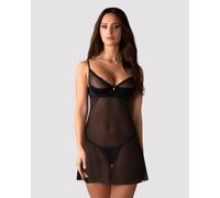 Obsessive - Stelisa Chemise & String - Noir