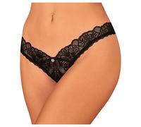 Obsessive - string ouvert dentelle - noir - M/L