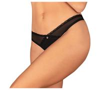 Obsessive - string ouvert - dentelle noire - M/L
