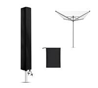 OBSEWAU Housse Sechoir Parapluie Imperméable, Housse de Protection pour Séchoir à Linge Rotatif, 420D Oxford Coupe-Vent Housses Etendoir Parapluie à Linge pour la Plupart des Séchoirs (Noir)