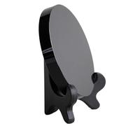 Obsidian Reflection Disc - Energy Gazing Tool, 3.3 Inches Scrying Mirror with Wooden Base, Spiritual Healing Decor, Divination Accessory, Meditation Focus Aid for Mindfulness Practice Balancing
