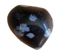 Obsidienne neige en Pierre roulée 3/4 cm