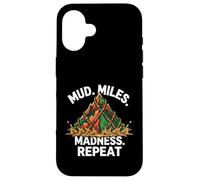 Obstacle Course Racing Mud Miles Madness Repeat Coque pour iPhone 16