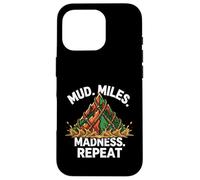 Obstacle Course Racing Mud Miles Madness Repeat Coque pour iPhone 16 Pro