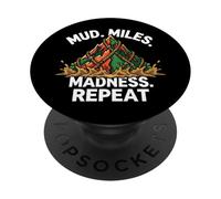 Obstacle Course Racing Mud Miles Madness Repeat PopSockets PopGrip Adhésif
