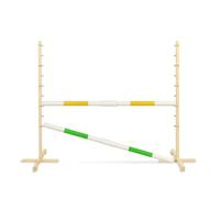 Obstacle de Saut pour Hobby Horse 160cm avec Deux Faisceaux de 50 mm - Jaune