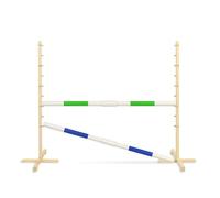 Obstacle de Saut pour Hobby Horse 160cm avec Deux Faisceaux de 50 mm - Vert