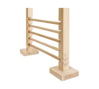 Obstacle d'exercice De Lapin - Barre De Saut De Lapin - Jeu d'obstacles à Barre De Saut en Bois Naturel pour - Jouet Multifonctionnel pour Petit Animal pour