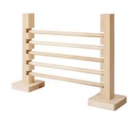 Obstacle d'exercice pour lapin - Ensemble d'obstacles en bois avec barre de saut en bois naturel | Jouets multifonctionnels pour petits animaux