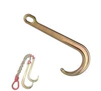 Obstacles Voiture Crochet à tige longue for voiture de dépannage - Crochet de remorque 5T J, crochet de chaîne suspendu, sécurité galvanisé for chaîne de remorquage de transport, for dépanneuse de voi