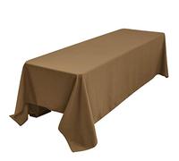Obstal Nappe rectangulaire 210 g/m² en microfibre robuste et imperméable pour une utilisation en extérieur et intérieur, 229 x 335 cm, café