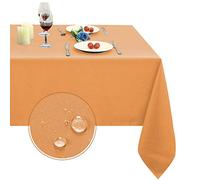 Obstal Nappe rectangulaire 210 g/m² - Nappe en microfibre résistante à l'eau pour une utilisation en extérieur et en intérieur (orange, 152 x 250 cm)