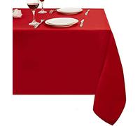 Obstal Nappe rectangulaire de 210 g/m² - Résistante et imperméable - En microfibre - Pour intérieur et extérieur - Rouge Rio - 178 x 308 cm